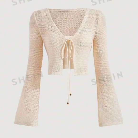 Long Sleeve Cream Shirt - Picture 1 of 7